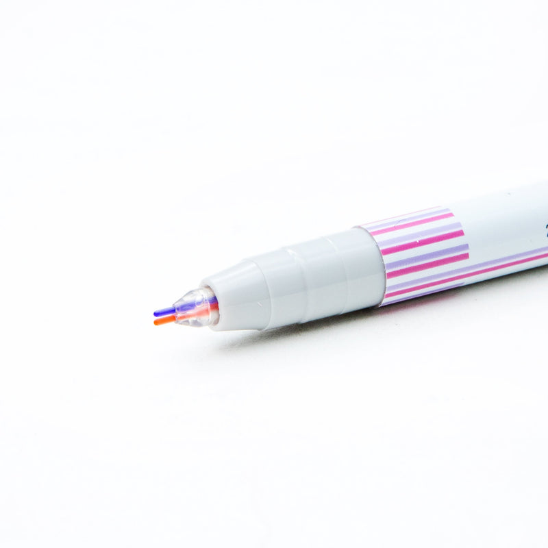 Marker Pen (Can Draw 2 Lines Simultaneously/Pink,Light Violet/Sun-Star/twiink/SMCol(s): White,Pink)