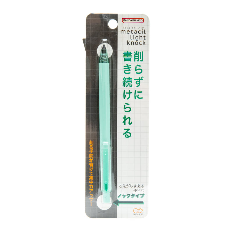 Metal Pencil (Can keep writing about 16 km without sharpening/Erasable/Retractable/Black/Sun-Star/metacil/SMCol(s): Mint Green)