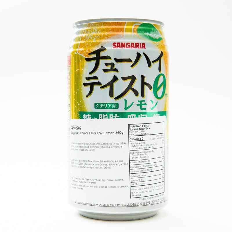 SANGARIA - Chu-Hi Taste 0.00% Lemon 350g