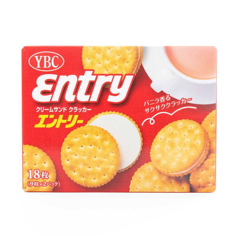 Snack Crackers (Cream/Vanilla/148 g (2 packets/sachets x 9 pcs)/YBC/Entry)