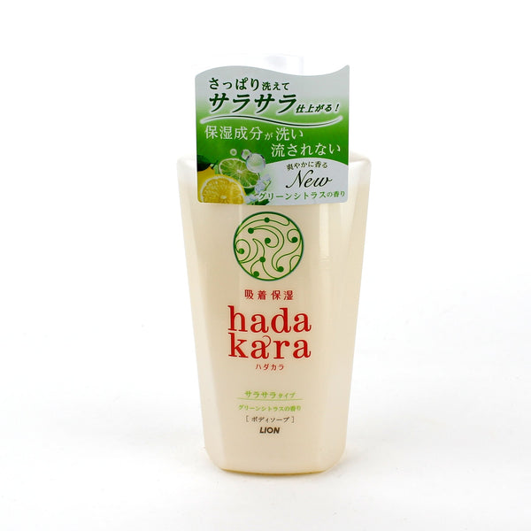 Lion Hadakara Green Fruity Body Wash (480 mL)