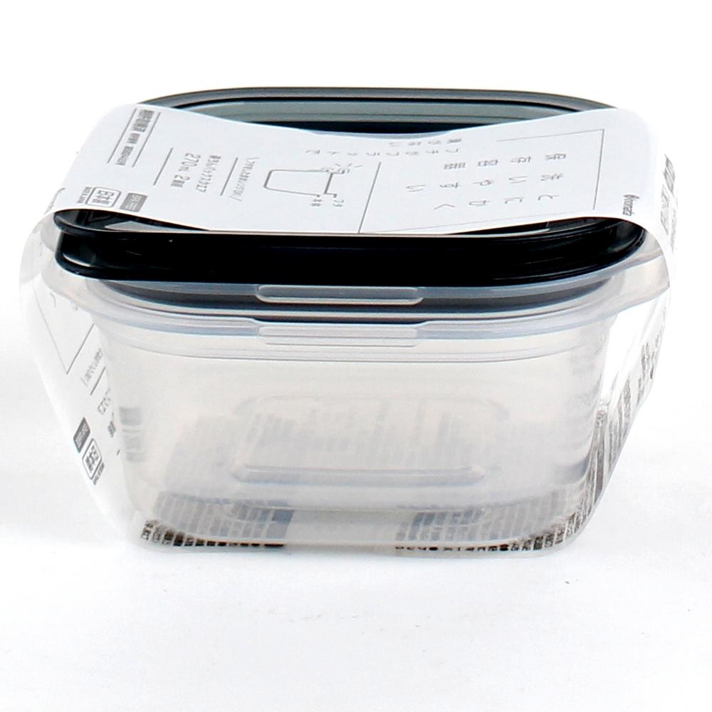 Plastic Food Container (Microwave Safe/Square/270mL (2pcs))