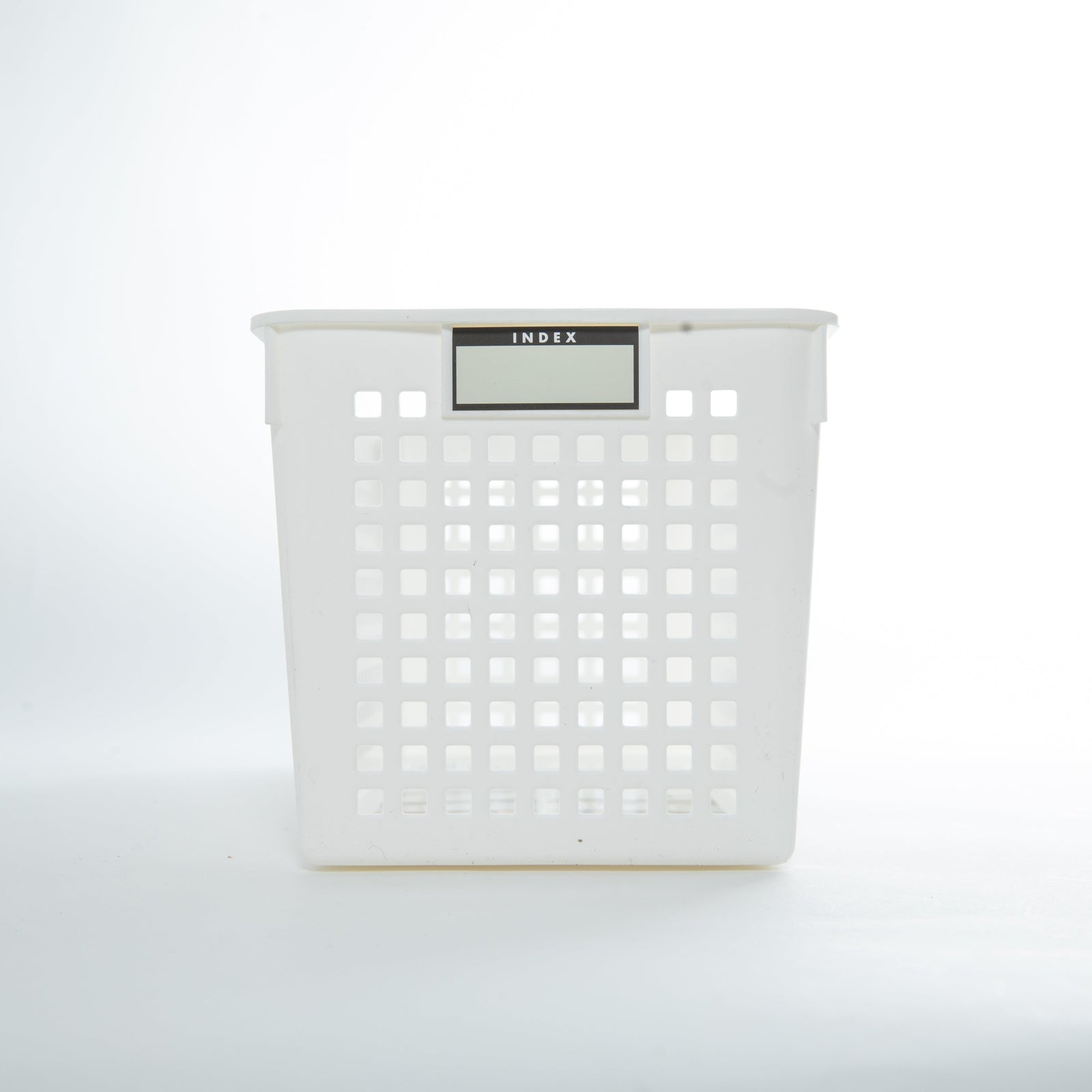 White Slim Basket with Label