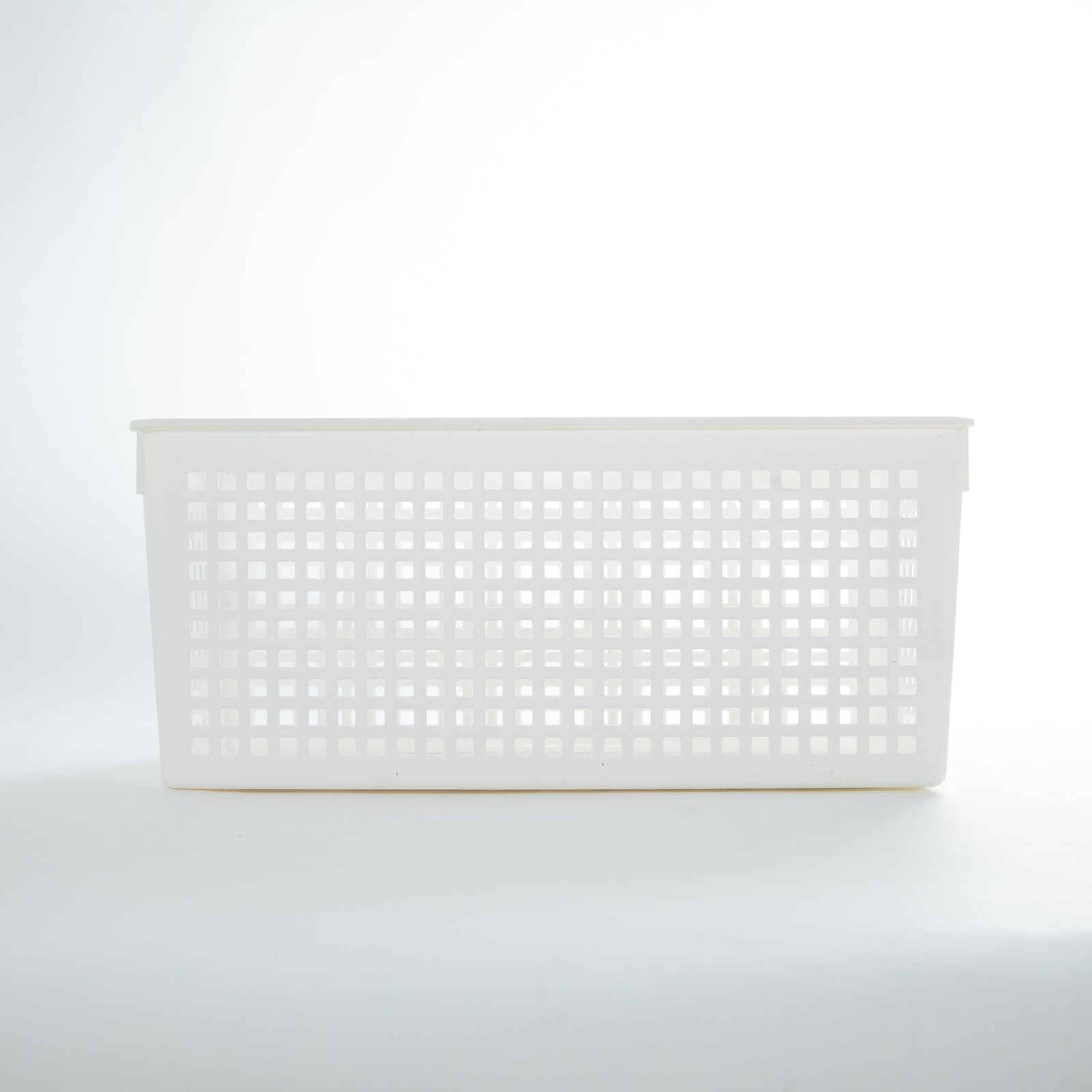 White Slim Basket with Label