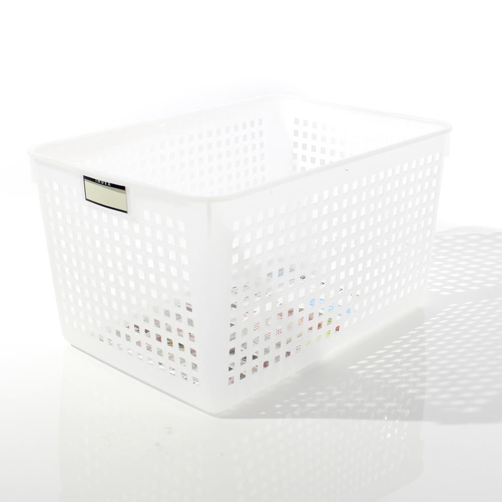 Basket-w/Label*Deep (w/Label*Deep/WT/18.2x26.4x14.2cm)