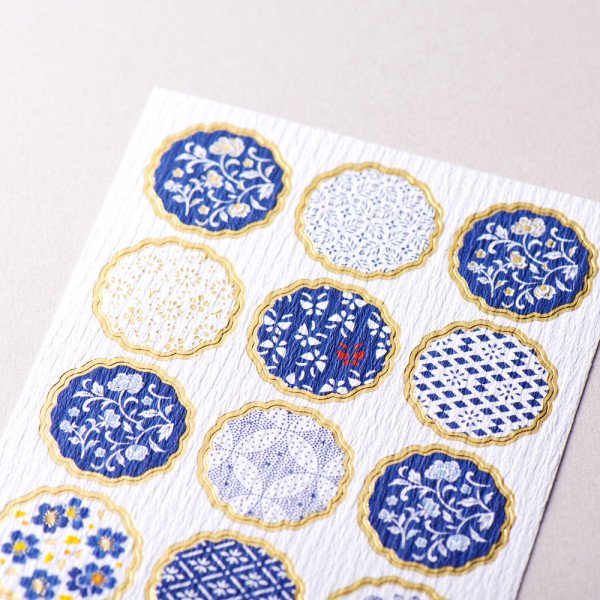 NB Foron Large Cute & Elegant Stickers - Indigo