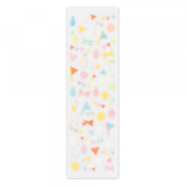 NB Foron Clear Glitter Stickers - Decorations