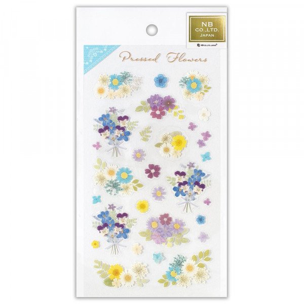 NB Clear Pressed Flowers Stickers