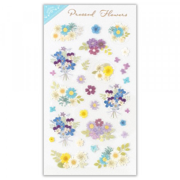 NB Clear Pressed Flowers Stickers