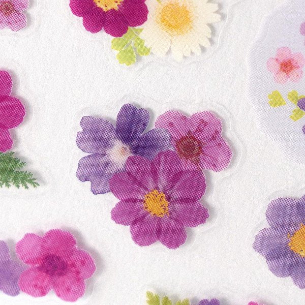 Stickers (Clear/Pressed Flowers/L/Sheet Size: H16.5xW9cm/SMCol(s): Purple)