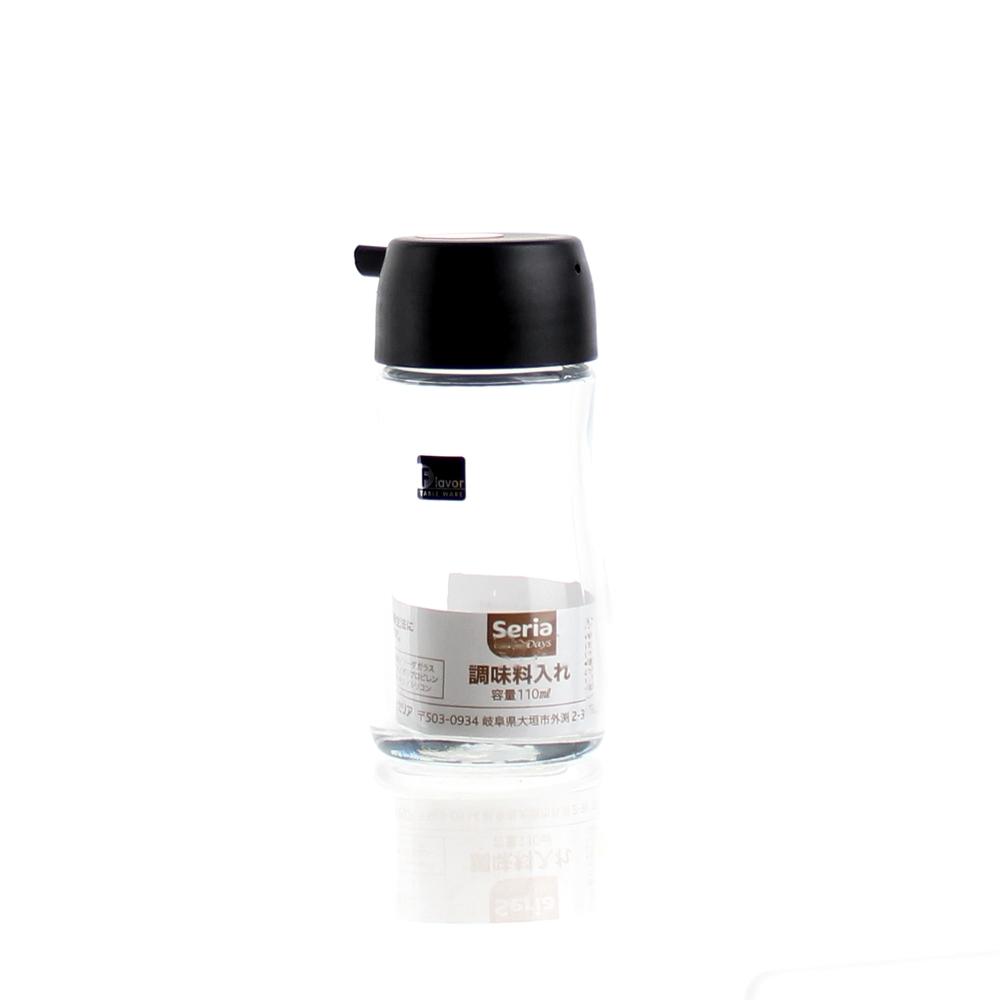 Bottle (Glass/f/Soy Sauce/CL/BK/5.3x5.3x10.5cm / 110mL)