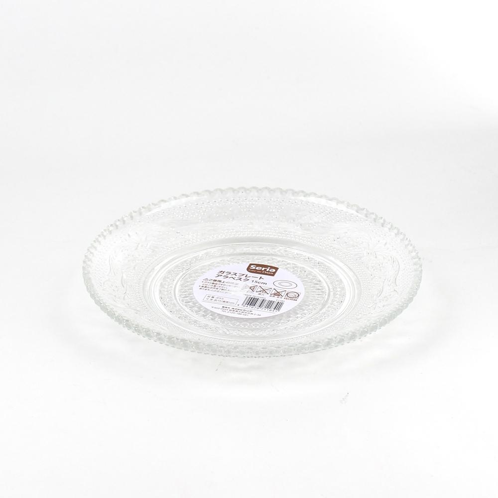 Plate (Glass/Flat/Arabesque/CL/15cm)