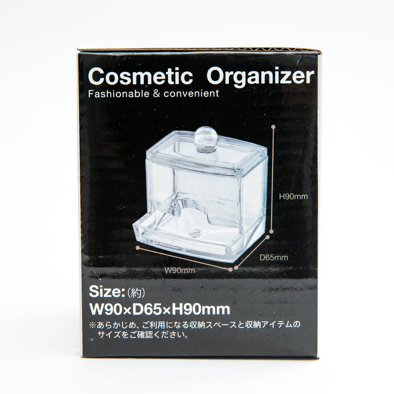 Makeup Organizer (PS/For Cotton Swabs/9x9x6.5cm/SMCol(s): Clear)