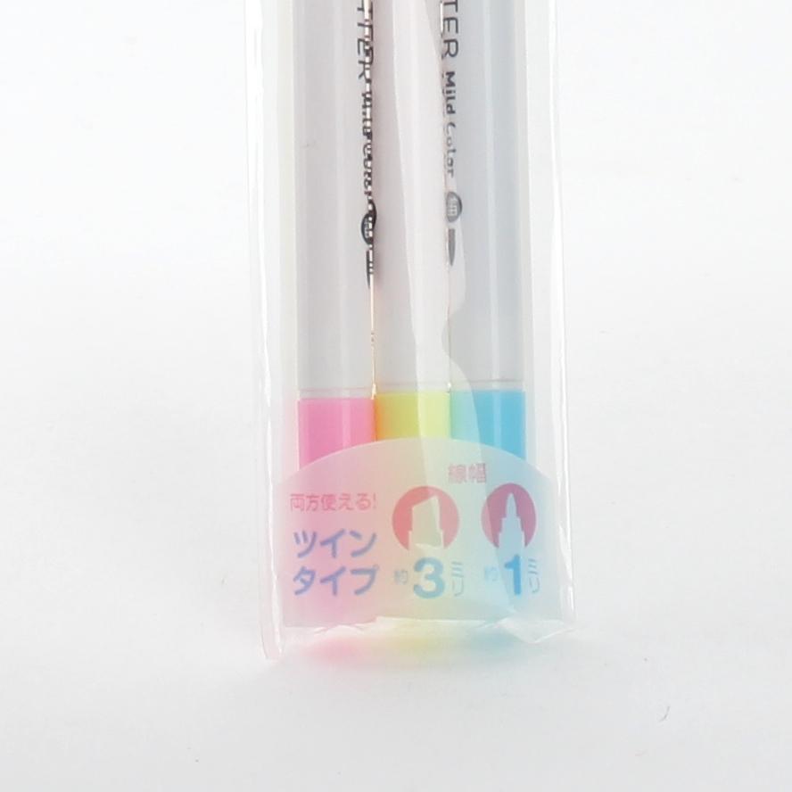 Highlighter Pen (Fluorescence*Double-Ended/3xCol/15.2cm (3pcs))