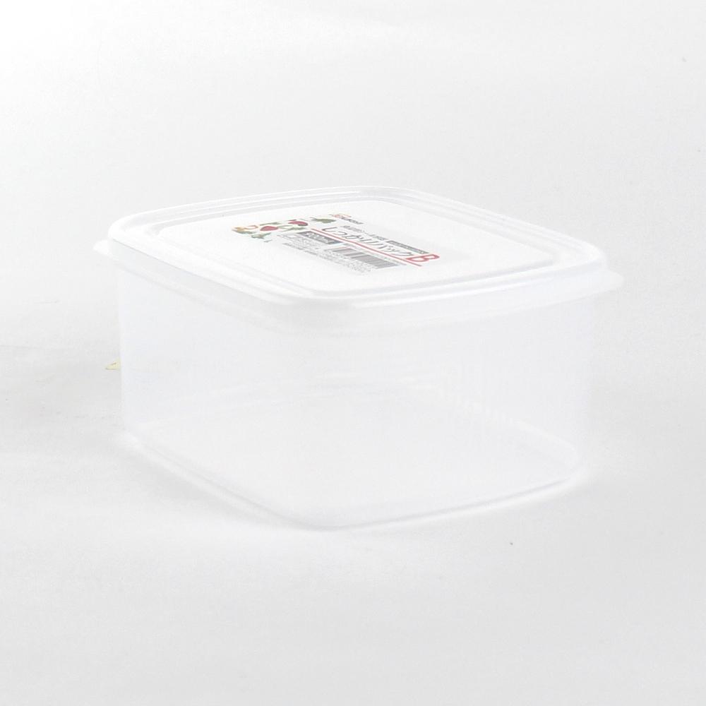 Plastic Food Container (Microwavable/Square/CL/14.2x12.6x7cm / 900mL)