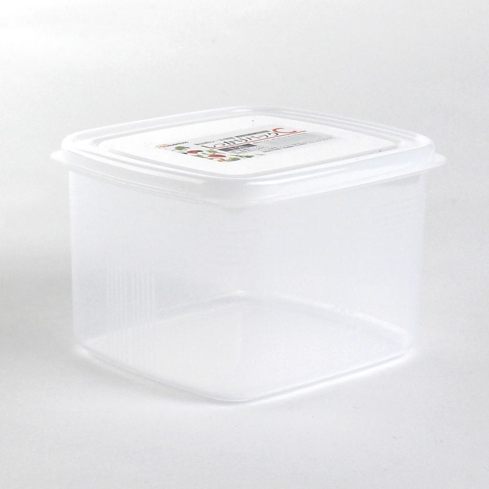 Plastic Food Container (Microwavable/Round/CL/14.2x12.6x9.3cm / 1.2L)