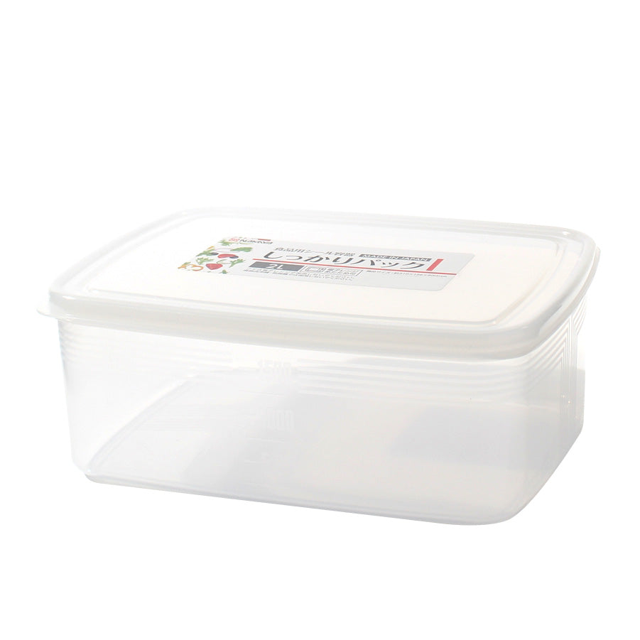 Plastic Food Container (Microwavable/Rect/CL/20.5x15x7.9cm / 2L)