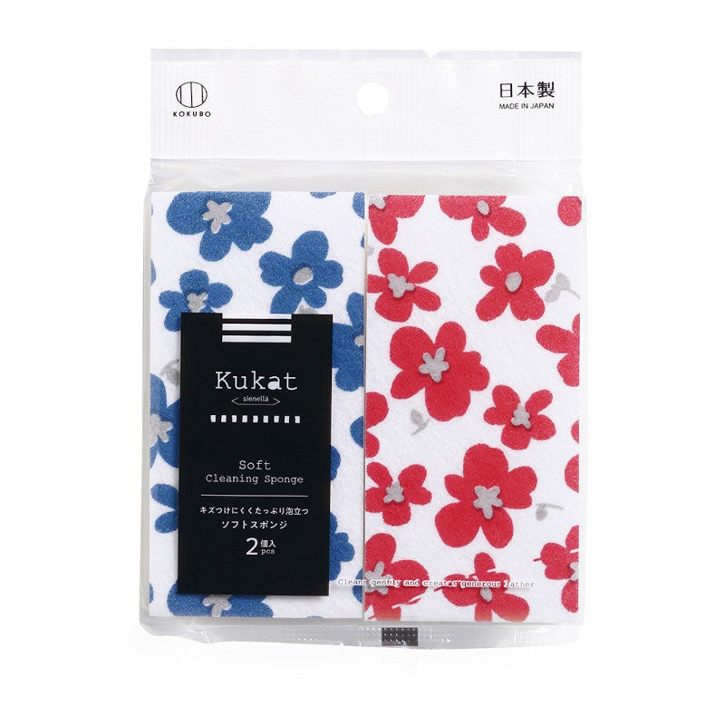 Kokubo Soft Sponge (Flower Pattern/2pcs)