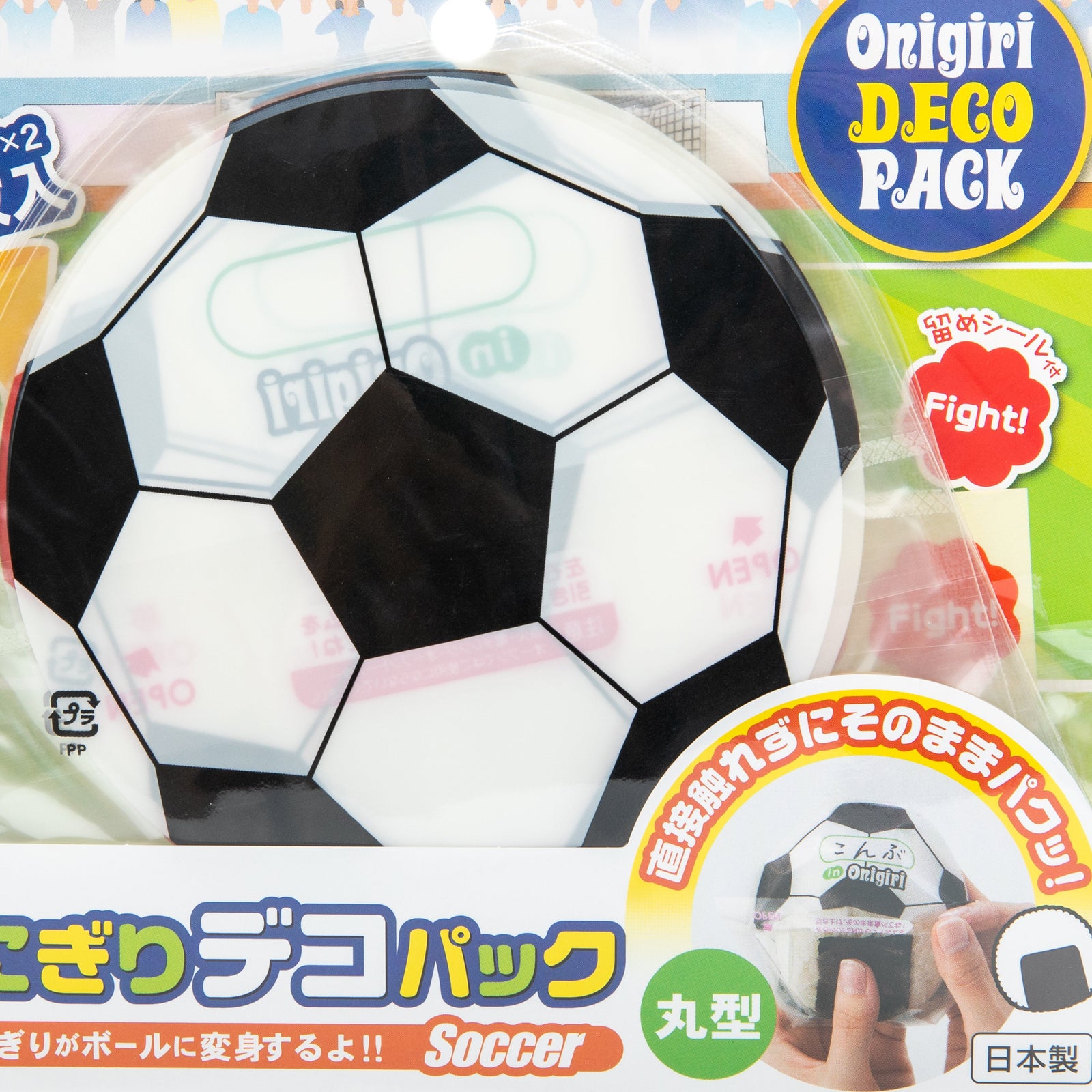 Kokubo Soccer Ball Rice Ball Wrappers (6pcs) - Case of 10