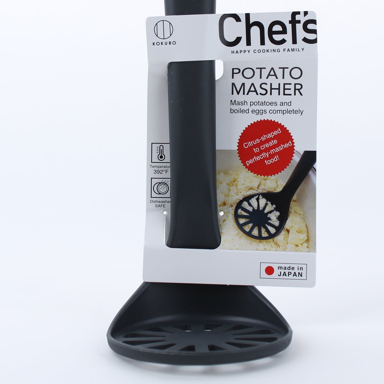 Kokubo Chef's Black Nylon Potato Masher - Case of 10