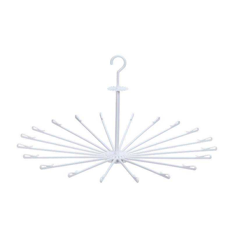 Kokubo Parasol-Shape Fodable Clothes Hanger (White)