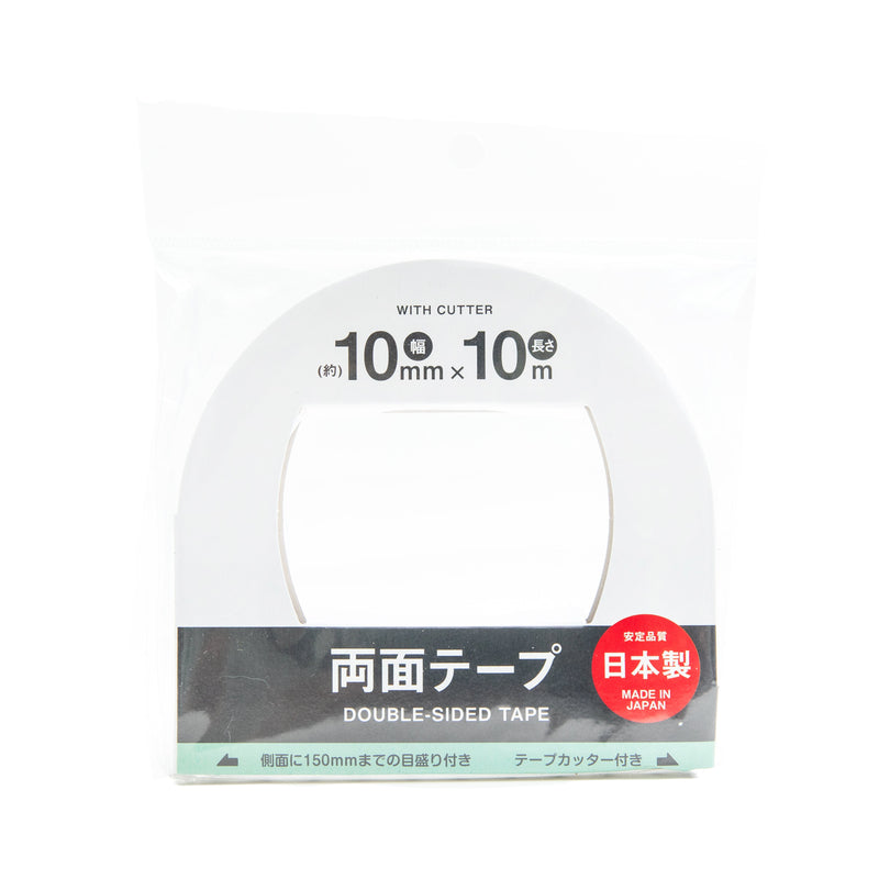 Double-Sided Tape (With Cutter/With Measurement/10mm x 10m/SMCol(s): White)