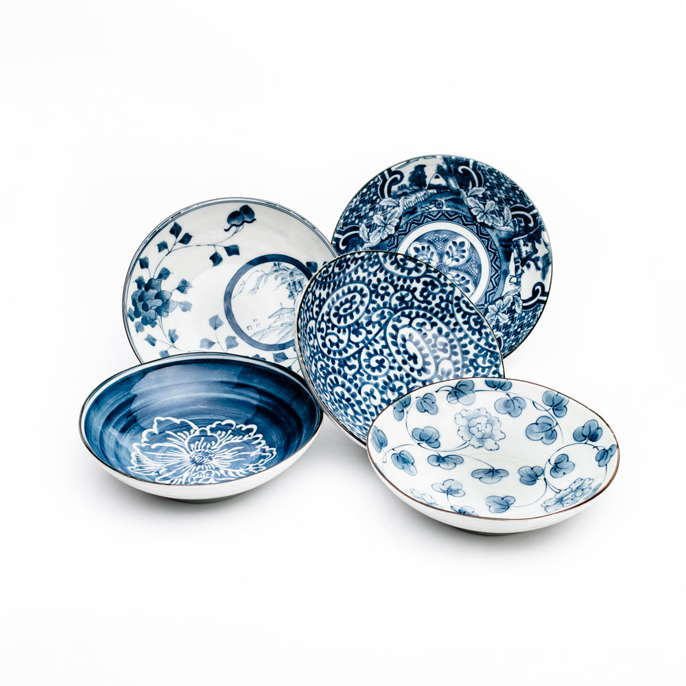 Japanese Procelain Plate Set (5pcs)