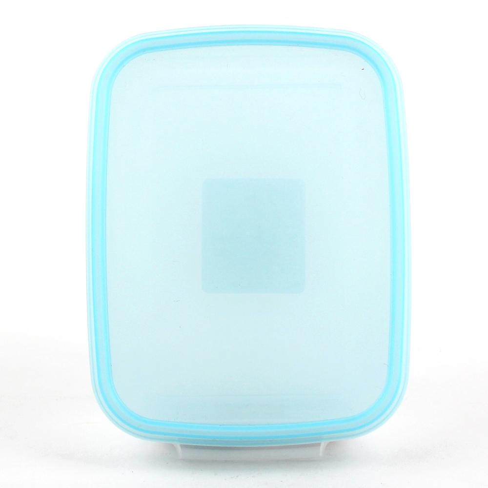 Plastic Food Container (Microwavable/Rect/CL/PR/13.5x18.5x6.1cm / 870mL)