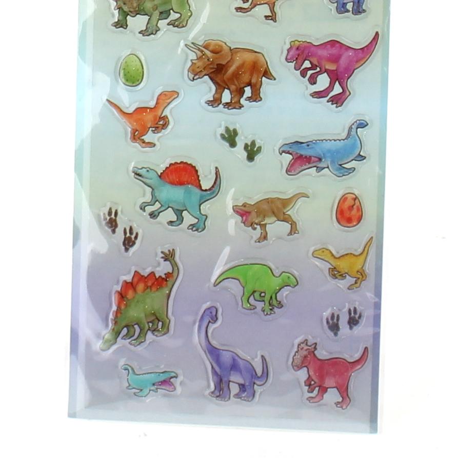 Stickers (Epoxy/Puffy/Dinosaur/17x9cm)