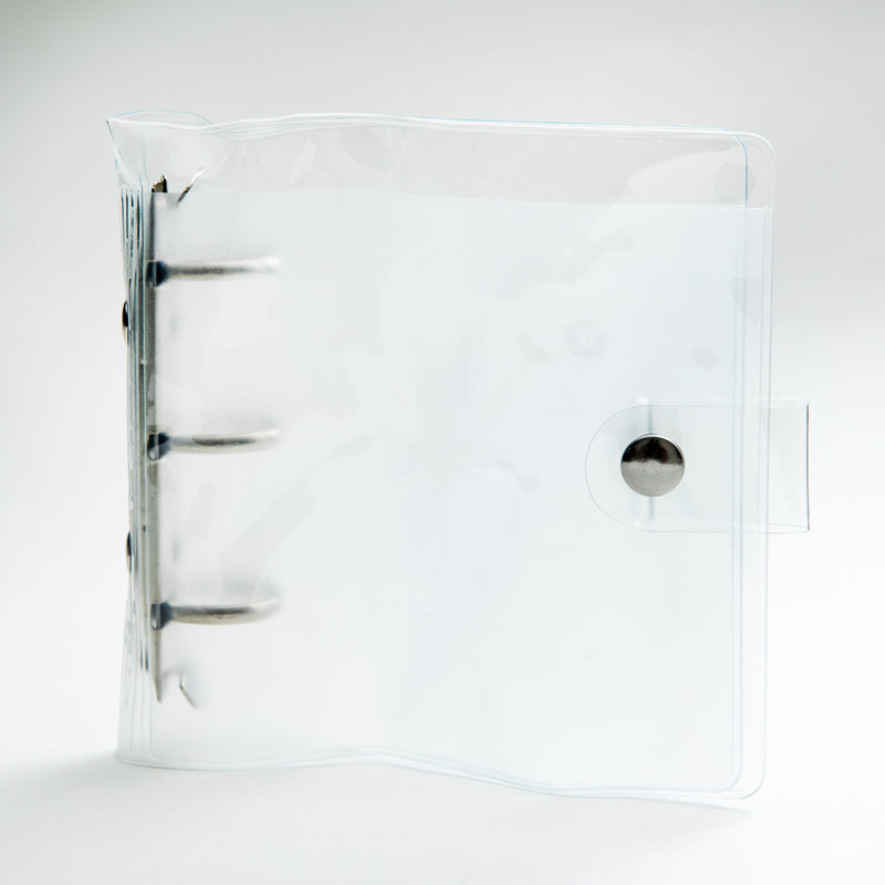 Binder (PVC/3-Hole/With Key Chain Hole/For File Pockets/B8: 6.2x8.8cm/2x12x11cm/SMCol(s): Clear)