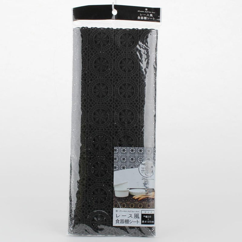 Shelf Liner (PE/Flower Lace/BK/30x120cm)