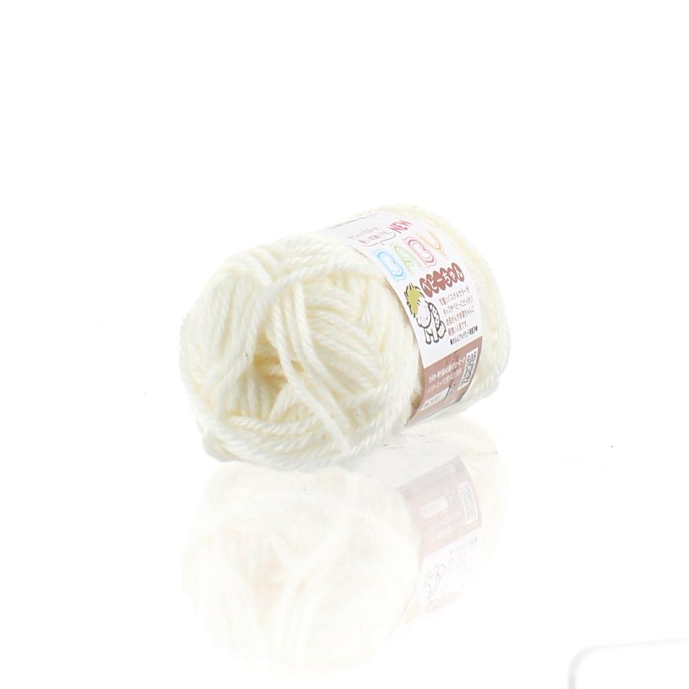 Knitting Yarn (60m/White/6.5x12cm/25g)