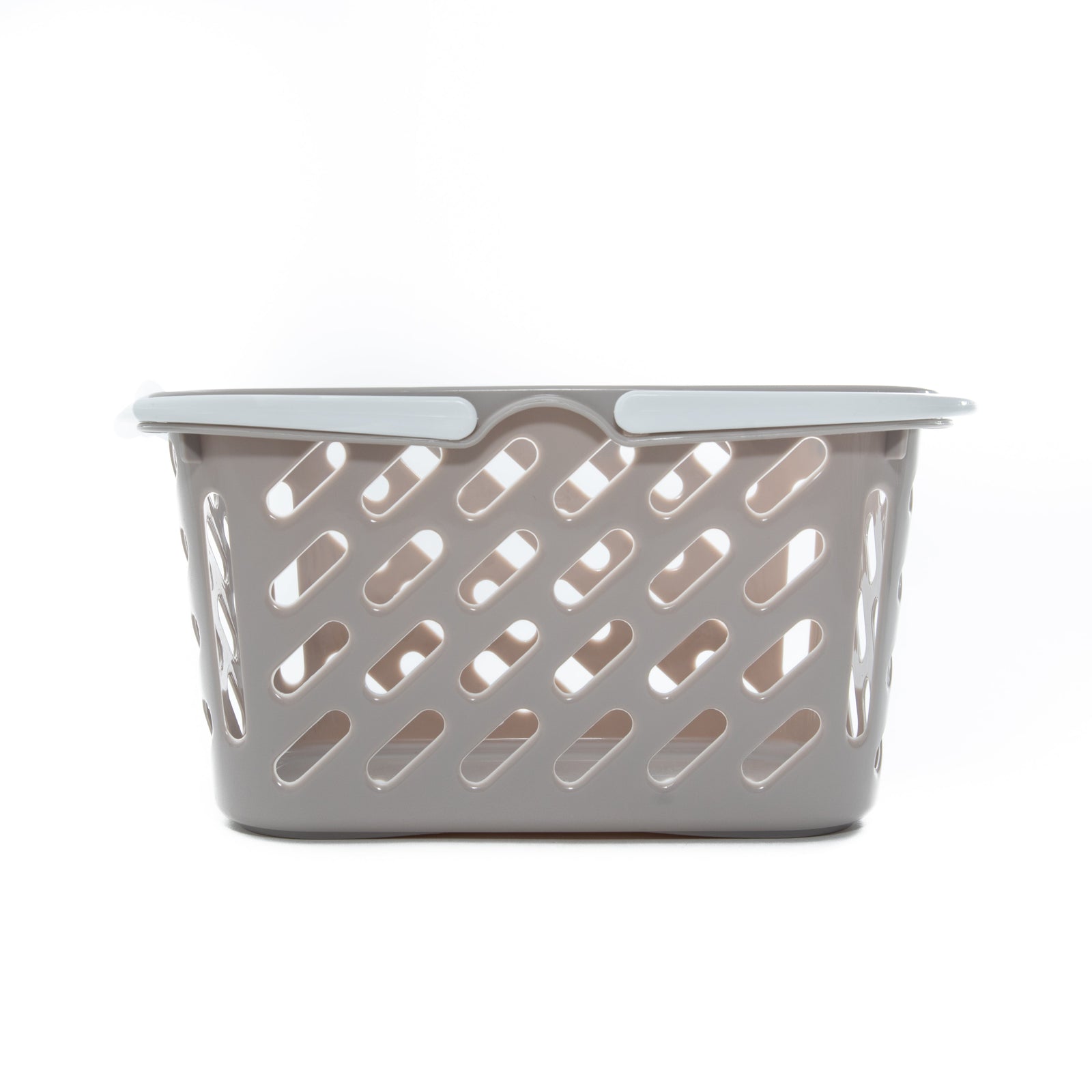 Light Grey Plastic Storage Basket