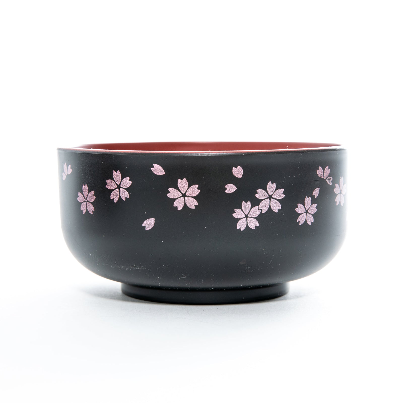 Sakura Lacquer Bowl with Red Interior