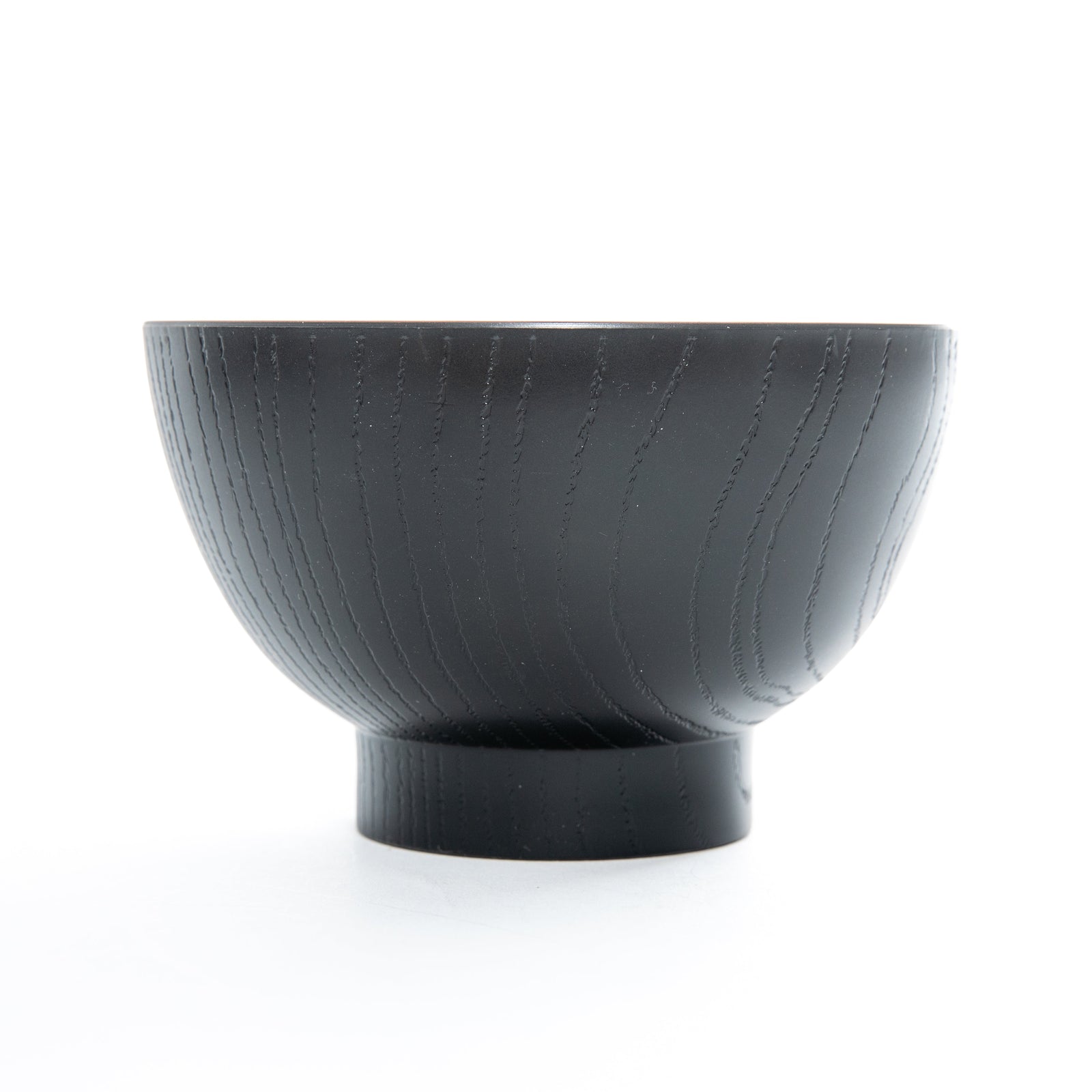 Round Black Wooden Bowl