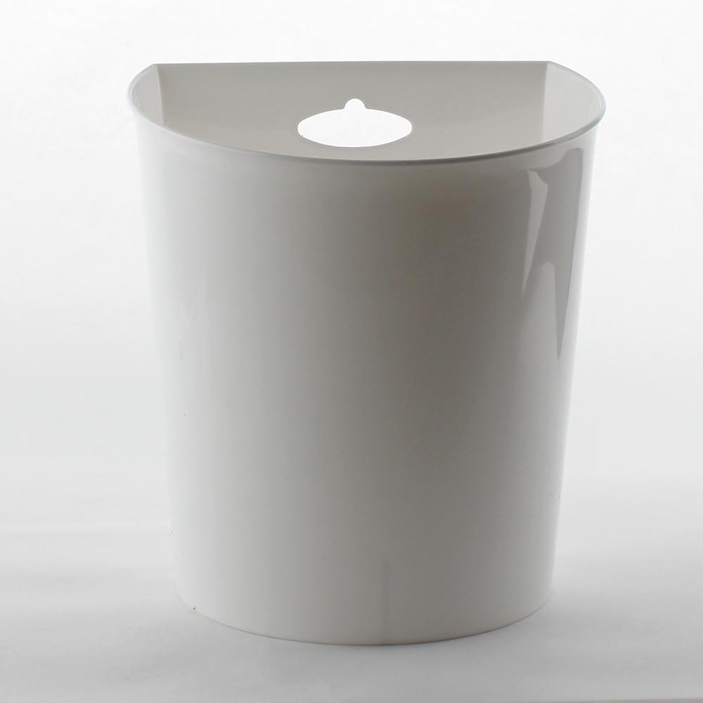 Garbage Bin (w/Wall Hanging Hook/Round/WT/2.3L)