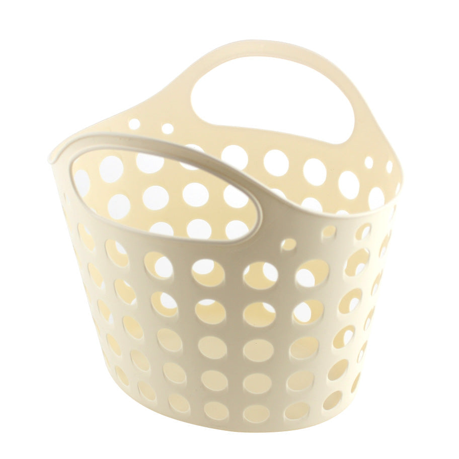 Lightweight Basket with Handle (Beige)