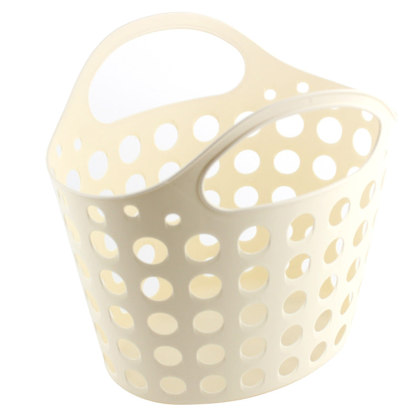 Lightweight Basket with Handle (Beige)