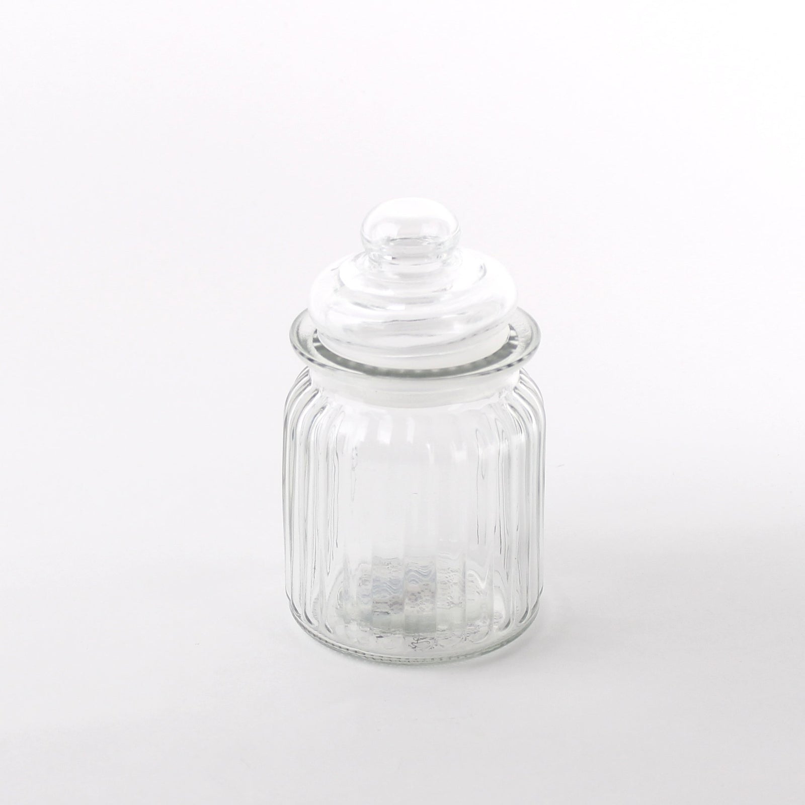 Canister (Glass/Striped/SL/ø7.5x12.5cm / 310mL)