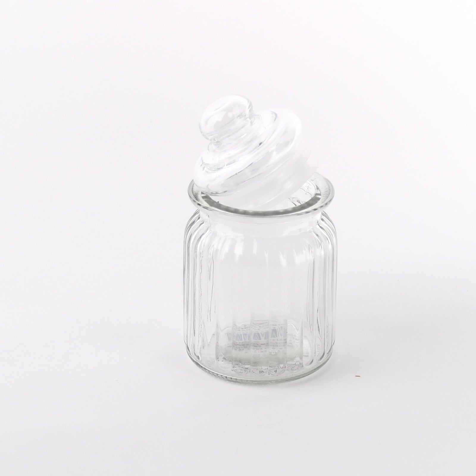 Canister (Glass/Striped/SL/ø7.5x12.5cm / 310mL)