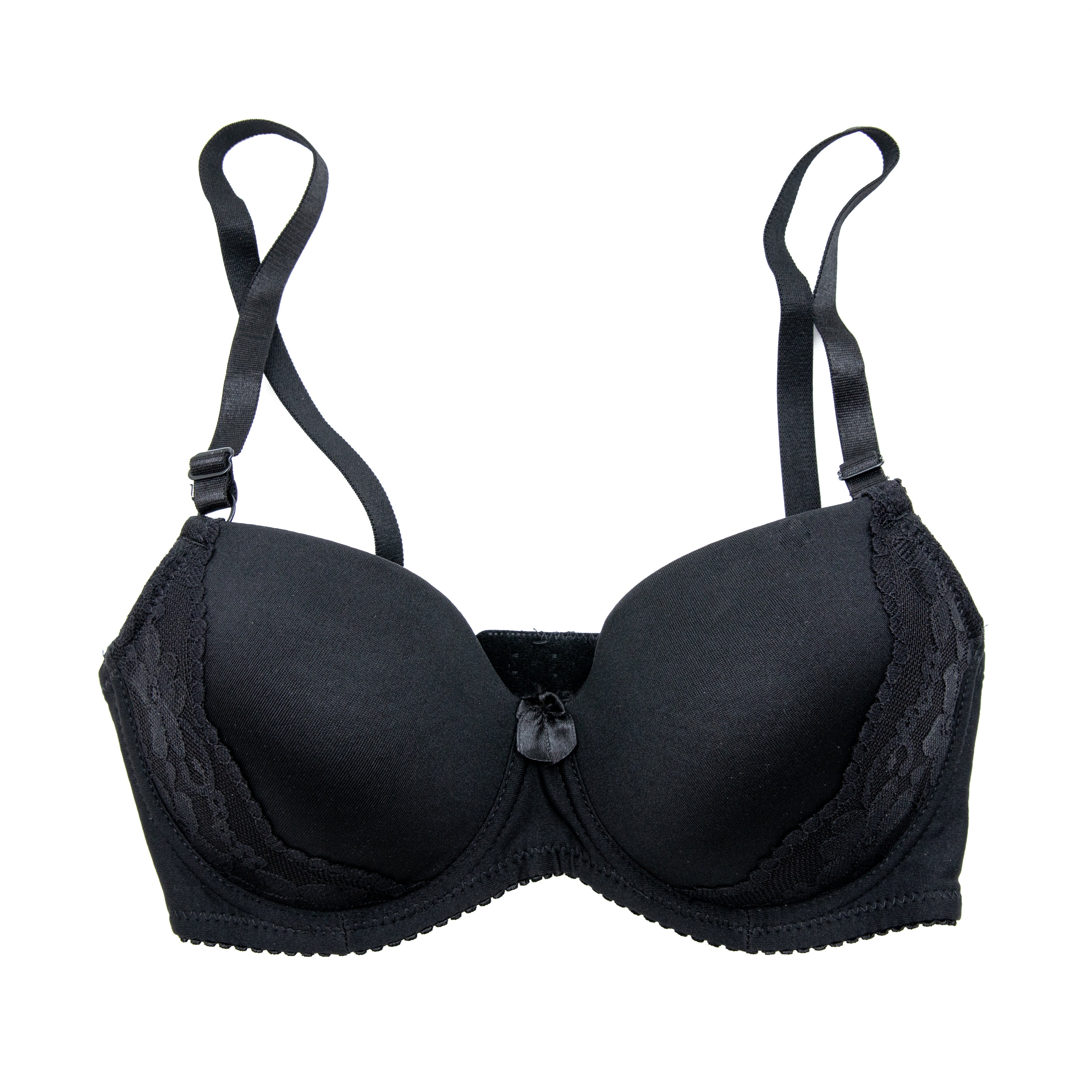 INTIMATES Black Lace T-shirt Bra|167642101-Anthracite