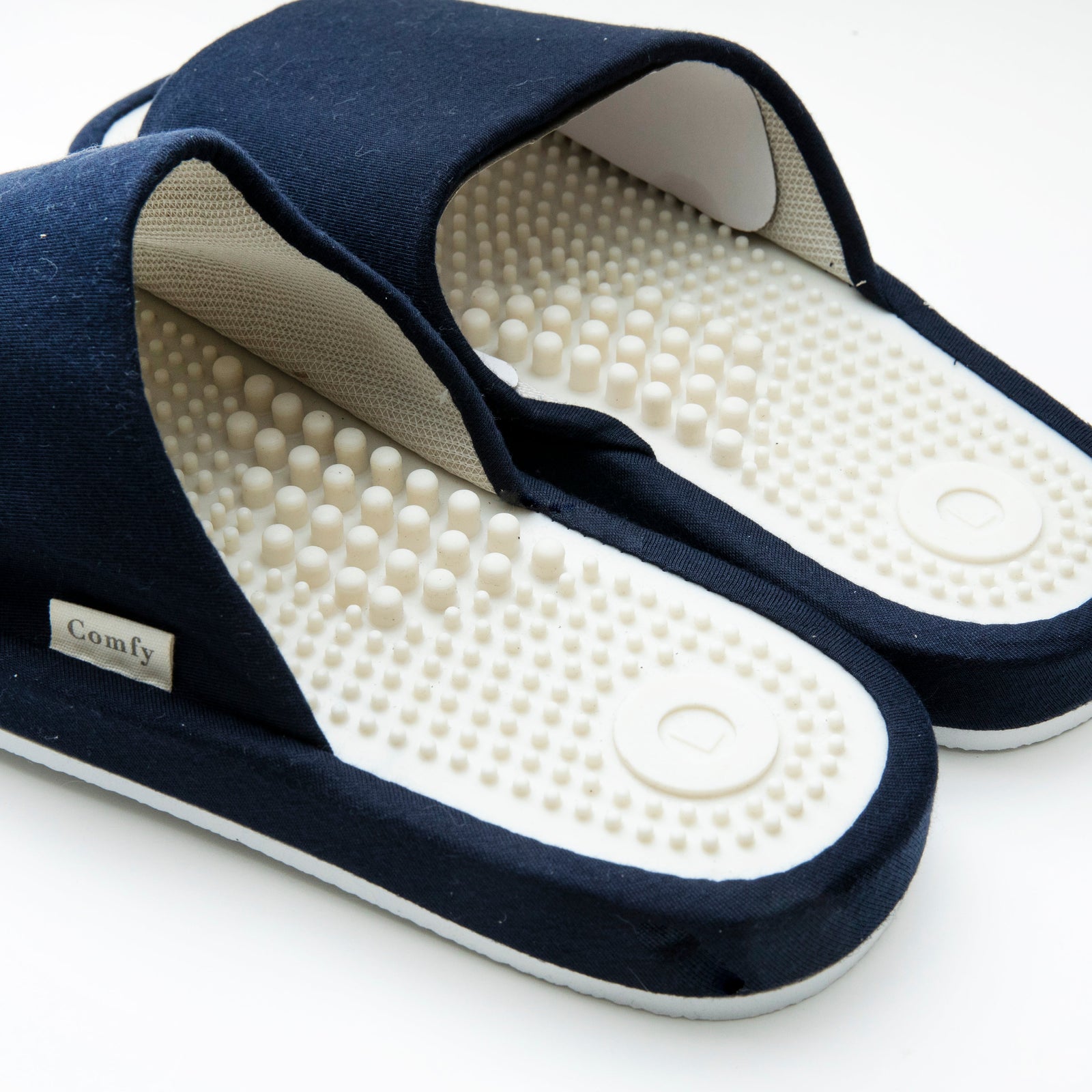 Massaging Foot Bed Slippers L (27cm) - Navy