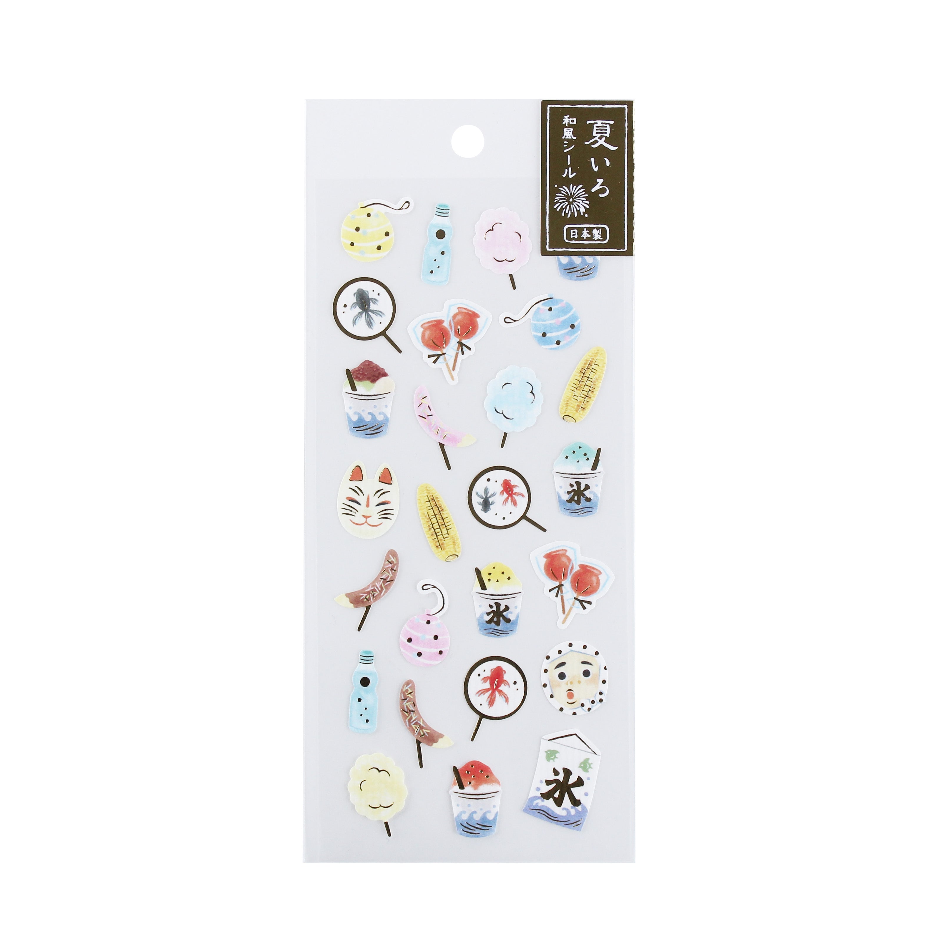 Japanese Style Summer Festival Stickers | Oomomo