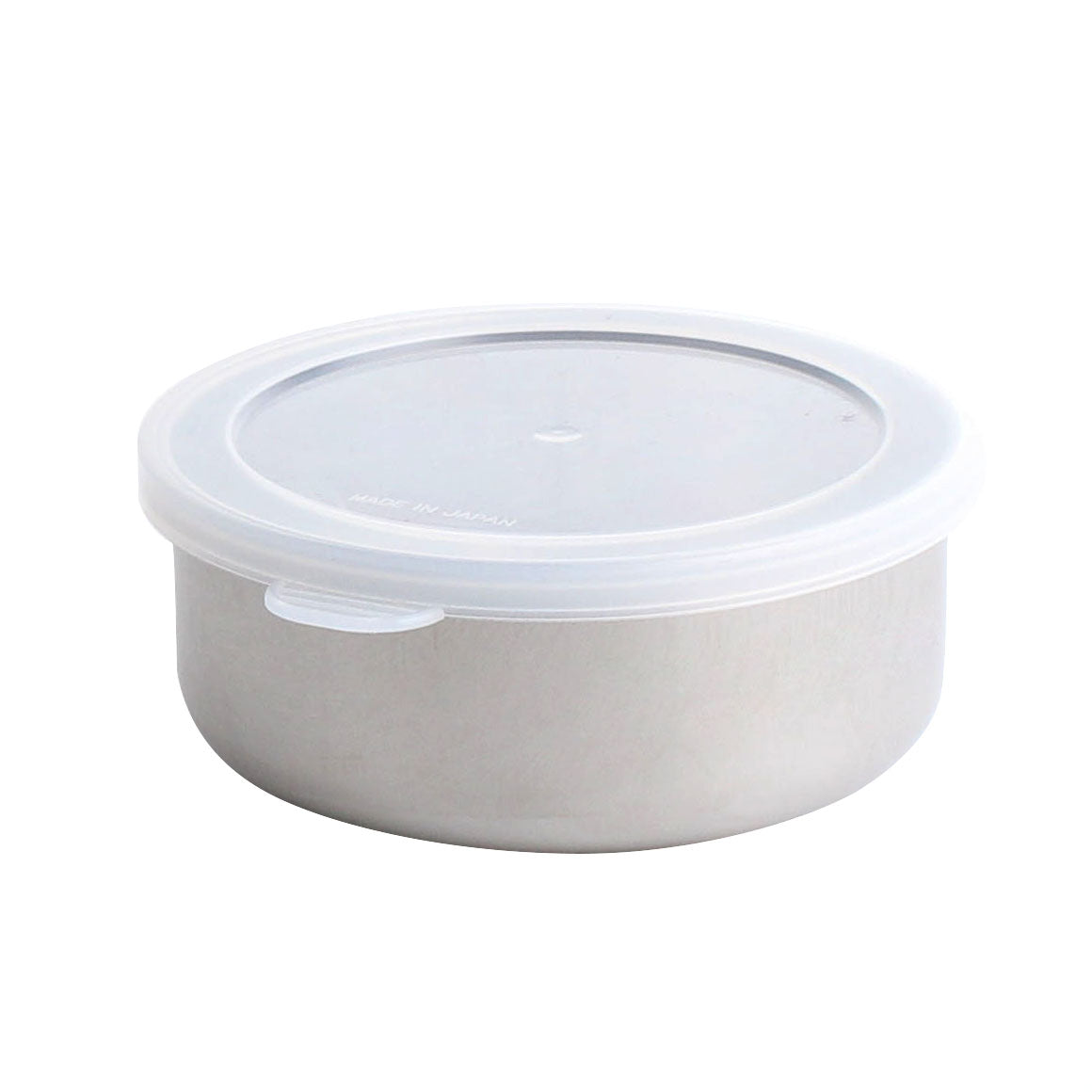 Stainless Steel Round Food Container with Lid - Case of 10