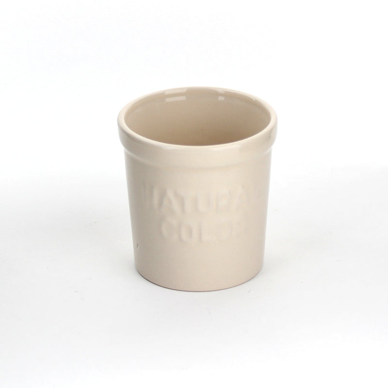 Planter Pot (Ceramics/Typography/8.7Cm/d.8.3Cm)