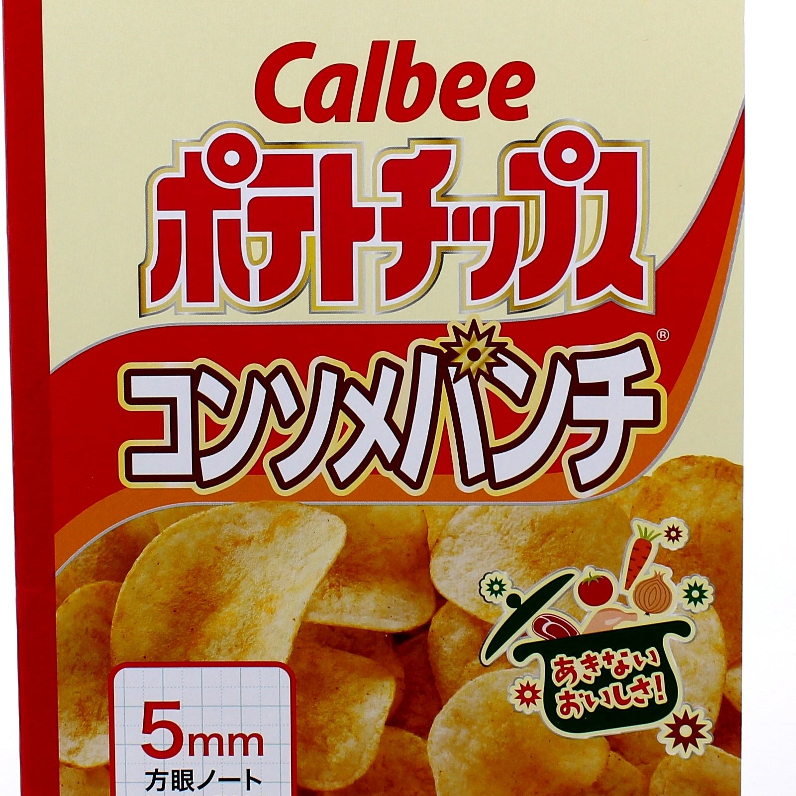 B5 Calbee Potato Chips Notebook (5mm, 28 Sheets)