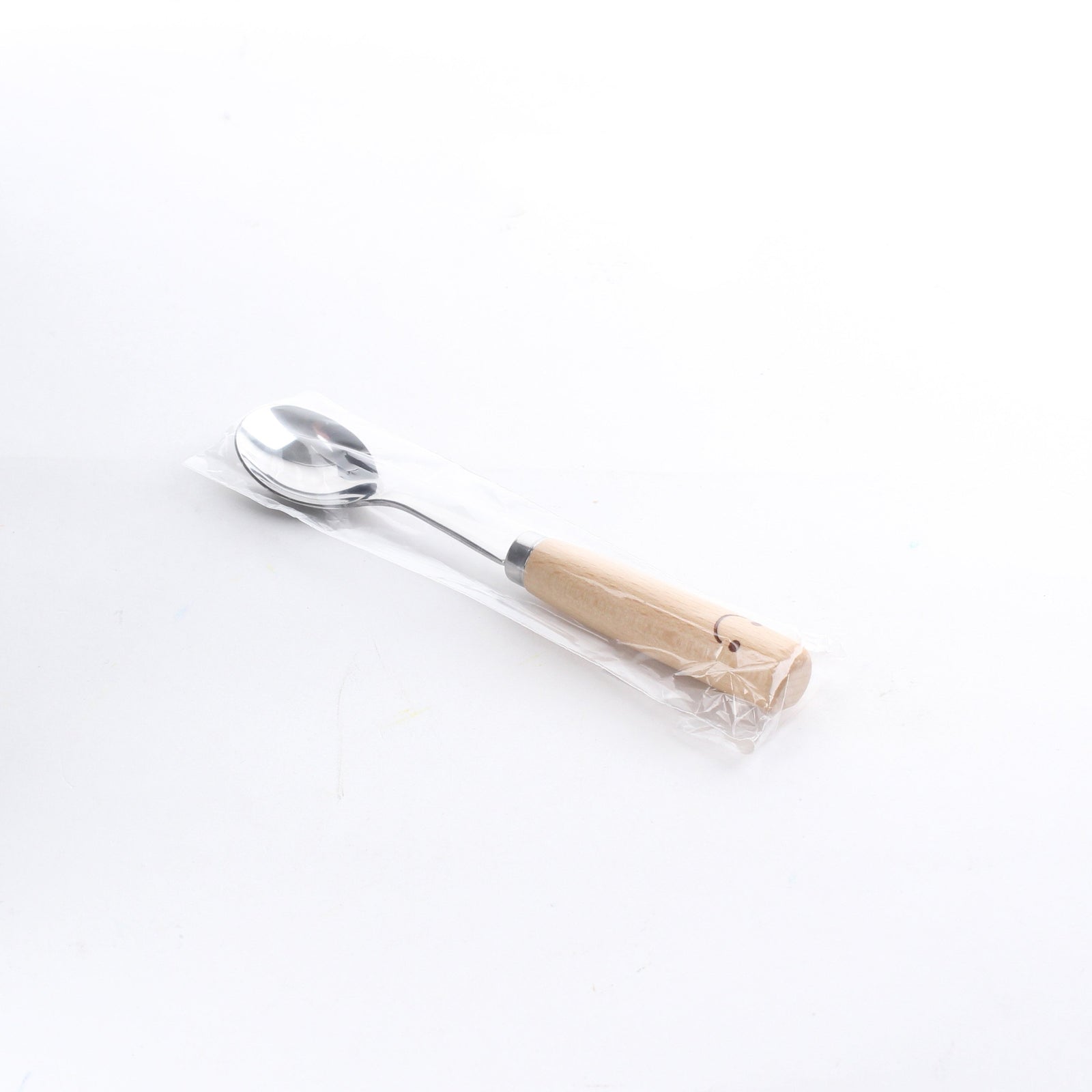 Tea Spoon (Stainless Steel/Wood/Smile/13.9cm)