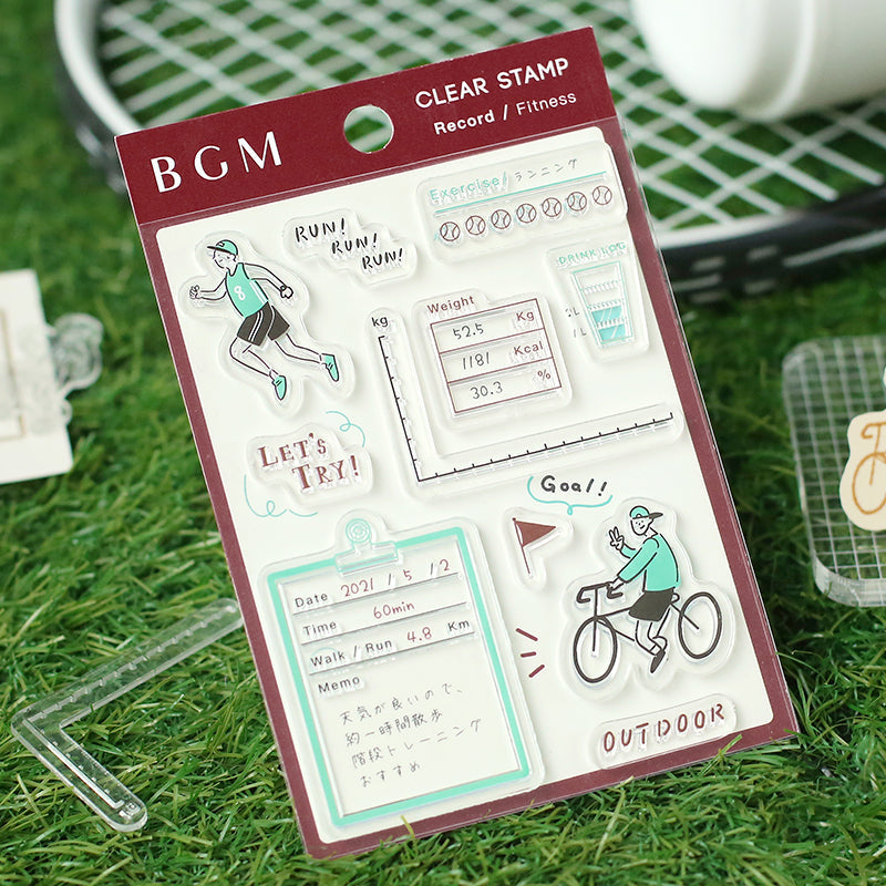 BGM Record / Fitness Clear Stamps