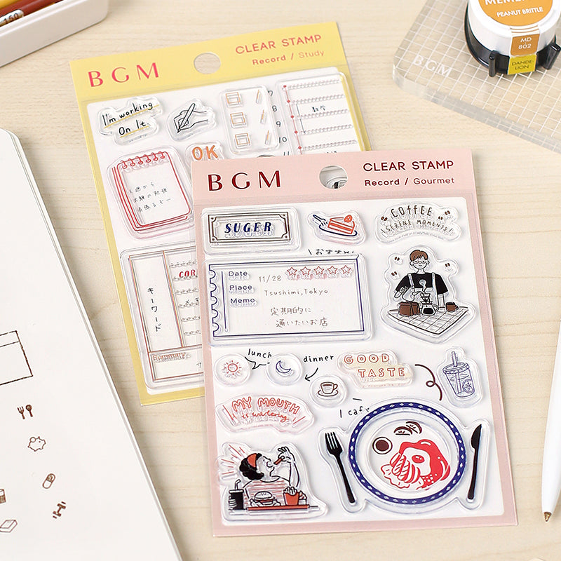 BGM Record / Gourmand Clear Stamps