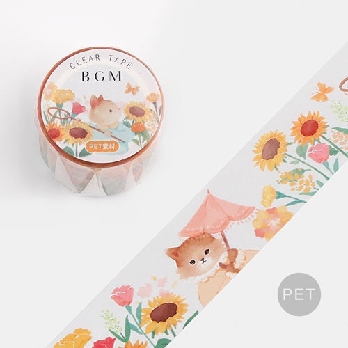 BGM Sunflower Cat Masking Tape